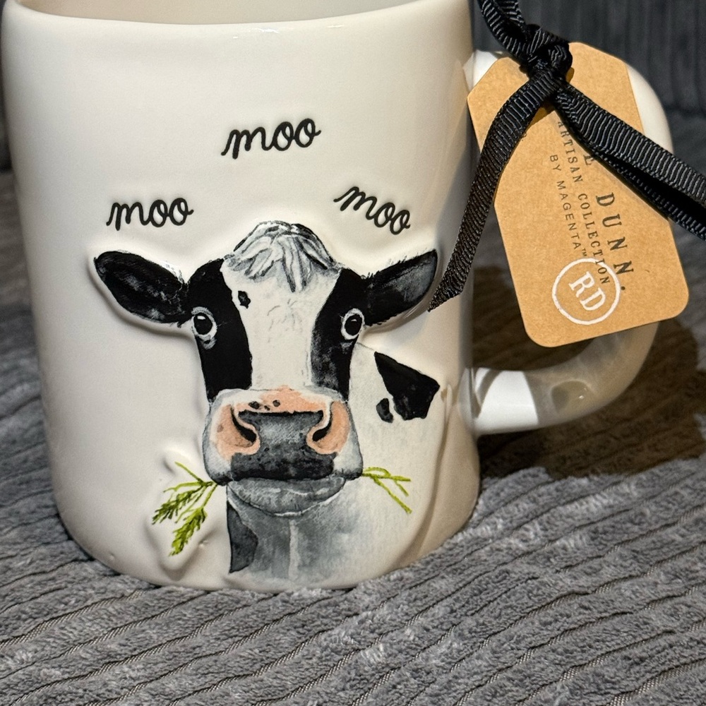 Rae Dunn Cream Moo Cow Mug